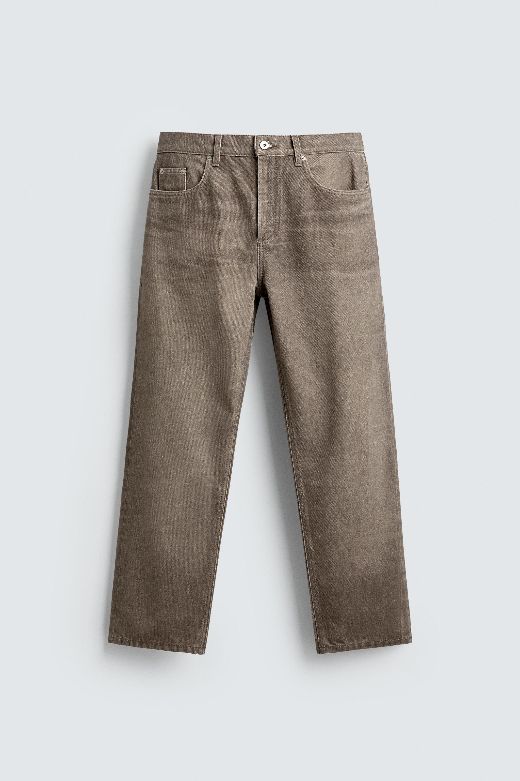 PRINTED WASHED STRAIGHT FIT JEANS